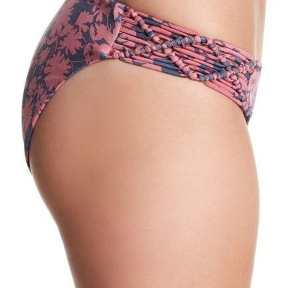NWT Dolce Vita Macrame Bikini Set Top Small Side Hipster Swim Bottoms XS - Picture 6 of 16